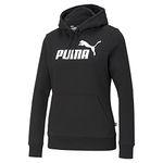 PUMA Women's Essentials Logo Fleece Hoodie (Available in Plus Sizes), Cotton Black, Medium