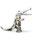 HAUCOZE Crocodile Sculpture Decor Modern Statue Home Gifts Animal Figurine Table Centerpiece Crafts Polyresin Arts 27cm