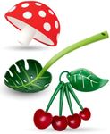 Pack of 3 - Jungle Spoon + Magic Mushroom Foldable Kitchen Funnel + Mon Cherry Measuring Spoons & Egg Separator