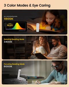 Glocusent Clip-On Book Light – Adjustable LED Reading Lamp