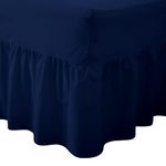 Comfy Nights Plain Dyed Polycotton Easy Care Valance Fitted Sheet In 19 Colors - King, Royal