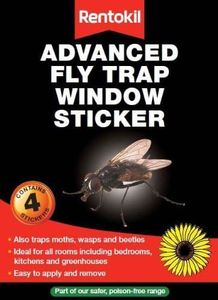 Rentokil Advanced Fly Trap for Flies, Moths, Wasps and Beetles, 4 Pack