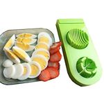 Catelyn Egg Slicer 2 in 1 Boiled Egg Cutter with Stainless Steel Cutting Wire Kitchen Cooking Tool (Pack of 1_Multi Color)