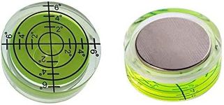 Aoderda 2 Pcs Magnetic Magnet Bubble Level Circular Precision Spirit Level Round Spirit Level Bubble 32 * 12mm for Measuring Instrument