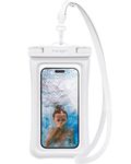 Spigen TPU Aqua Shield Floating Waterproof Cover Case A610,Ipx8 Waterproof Phone Case For iPhone 15 Pro Max And More,Samsung Galaxy S24 Ultra,Pixel 7A And Up To 8.2Inch-White(1 Pack)