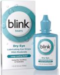 Blink Tears Lubricating Eye Drops, 1 fl oz (30 mL) Eye Care for Mild to Moderate Dry Eyes, Hyaluronate for Boosting Hydration, Moisturizing & Soothing Eye Drops for Dry Eyes