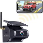 Wireless Backup Camera Solar Magnetic: WiFi Cordless Scratch-Free Hitch Trailer Truck Rear View Camera HD 1080P No Drilling Rechargeable Small RVs Car Reverse Cam Night Vision Connect Phone - Wzbb V6