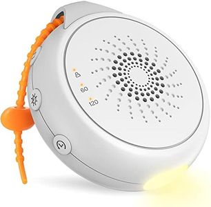 Portable Sound Machine, White Noise Machine with Night Light for Baby & Adults by COMSYNC, Sleep Soothers with 12 Soothing Sounds for Stroller or Car Seat, Rechargeable, Child Lock & Timer