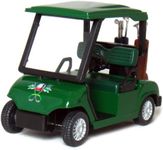 KinsFun Die-cast Metal Golf Cart Model, 4½", Green