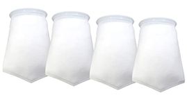 SEATORCH 7 inch Filter Socks 300 Micron -7 inch Felt Filter Socks- Aquarium Felt Filter Bags- 7 inch Ring by 12 inch Long - Fits Eshopps (4 Pack)