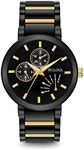 Bulova Men's Modern Black Ion-Plated and Gold Tone Stainless Steel 6-Hand Multi-Function Quartz Watch Style: 98C124