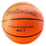 D.A.Y. Republic Official Match Size NO.7 Basketball - Quality Rubber Construction With a Balanced Weight, Great Flight and Accuracy, Suitable for all Skill Groups for Teenagers and Adults (1 Ball)