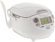 Zojirushi NS-ZCC10 5.5-Cup Neuro Fuzzy Rice Cooker And Warmer In Premium White