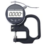 Corceptive Digital Thickness Gauge 0–12.7mm / 0.5 Inch Electronic Micrometer with Large LCD Display, 0.001mm High Precision, Inch/Metric Conversion (0.001 MM 0 to 12.7mm)