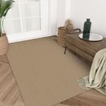 EARTHALL Boho Area Rug 3x5 Ft Washable Rugs for Entryway Natural, Braided Rubber Backed Throw Rugs Door Mat Indoor Outdoor Entrance, Cotton Woven Carpet for Kitchen Foyer Front Door Living Room