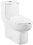 Swiss Madison Well Made Forever SM-1T117 Classe One Piece Toilet Dual Flush 0.8/1.28 gpf, Glossy White