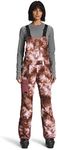 THE NORTH FACE Women's Freedom Bib, Wild Ginger Snow Dye Print, Medium Regular