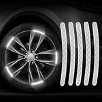 SE_HomeZ (Silver) (20PCS) Night Reflective Car Bike & Bicycle Rim Reflectors, Safety Warning Stripe Decals Stickers Decoration Compatible with Chevrolet Camaro