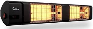 DR. INFRARED HEATER Portable Infrared Indoor and Outdoor Space Heater for Patio, Garage, Commercial & Residential With Remote Control, High Voltage 10260 BTU, Black