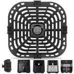 Air Fryer Grill Plate for Instant Pot Vortex Plus 5.7L Air Fryer, Air Fryer Accessories Replacement Parts Tray Grill Pan Crisper Plate Rack, Dishwasher Safe