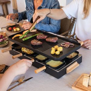 BOSKA Raclette Grill Set – 8-Person Tabletop Cheese Melter
