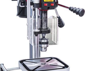 LUMBER JACK Pillar Drill Press – Variable Speed, 16mm Chuck, LED Display, 550W, Cast Iron Table, Laser & Worklight
