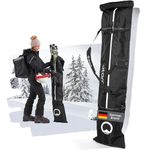 Otaro Ski Bag (for 1 Pair of Skis & Poles) – Ski Bag for Skis & Poles | Ski Bag with Removable Shoulder Strap | Ski, Ski Accessories, Ski Boot Bag