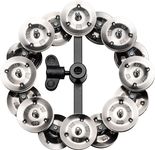 Meinl Percussion HTHH2BK Headliner Series Hi-Hat Tambourine with Double Row Steel Jingles, 5-Inch, Black