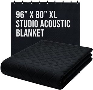 Boxer BXR Studio Grommeted Sound Dampening Diamond Blanket XL 96 in. x 80 in. Light Blocker, Sound Absorbing, Insulated Blanket