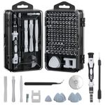 Dyazo 115-in-1 Precision Screwdriver Set | Professional Magnetic Wrench Bits Repair Tool Kit with Portable Case for Electronics, Mobile, Laptop, PC, Watch, Game Console & DIY Household Repairs (Black)