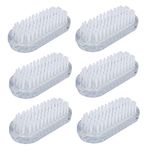 Andux Zone Hand & Nail Cleaning Brush Plastic MJS-01 (Transparent 6pcs)