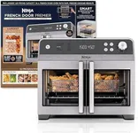 Ninja | French Door Premier | Air Fryer, Convection Oven, Toaster | 5-qt Air Fry Basket, Sheet Pan, Wire Rack, Broil Rack | PFAS-free Cooking Surface, Dishwasher-safe Accessories | FO101 (NEW)