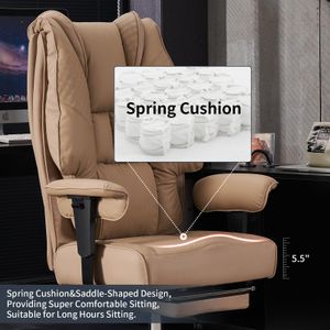 EXCEBET Executive Office Chair – Light Brown Ergonomic Seating