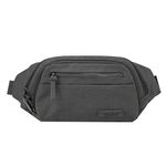 Travelon Anti-Theft Metro Waistpack, Gray Heather, 10.5 x 7 x 2.5, Travelon Anti-theft Metro Waistpack