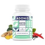 Adonis Keto Booster - Advanced Natural Keto Supplement | Ketosis Using Ketone & Ketogenic Diet | Supports Metabolism | 90 Capsules