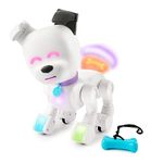 DOG-E Interactive Robot Dog with Colourful LED Lights, 200+ Sounds & Reactions, App Connected (Ages 6+), White