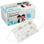 Disposable Face Masks for kids Protective Nose & Mouth Coverings with 3-Layer Shield, High Filterability for Kids Protection (Rainbow & Lovely Day (50 Pcs) Masks)