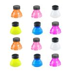 12 PCS Soda Can Lids Reusable Beer Beverage Drink Bottle Sealing Can Lid Cap for Beer Carbonated Drinks and Other Canned Beverages (Colourful)