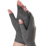 Dr. Frederick's Original Grippy Arthritis Gloves for Women & Men - Anti-Slip Compression Gloves for Arthritis Pain Relief - Rheumatoid & Osteoarthritis - Small