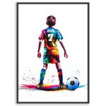 Personalised Football Wall Art Print - Boys Football Gifts - Football Posters for Boys Bedrooms - Football Posters Football Room Decor by Art by Toor (Fine Art Print (Unframed))