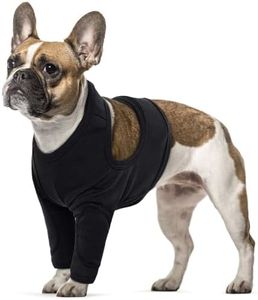Dog Protective Sleeve for Front Leg Injury Recovery - Surgery Recovery Sleeve, Elbow Brace to Stop Licking Wound - Medium Dogs (Black, M)
