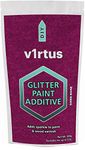 v1rtus Dark Rose Glitter Paint Crystals Additive 100g / 3.5oz for Emulsion Paint - for use with Interior/Exterior Wall, Ceiling, Wood, Metal, Varnish, Dead Flat, Matt, Soft Sheen or Silk Paints