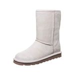 Bearpaw Elle Short, Women’s Slouch Boots, Grey Winter White 909, UK 4