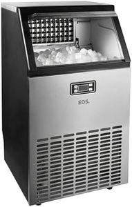 Shoppers Hub PNQ Electric Ice Cube Maker Machine 35Kg/Day Capacity | Commercial Ice Maker | Fast Ice Production | Stainless Steel Body | Ideal for Hotels, Restaurants, Cafes & Bars