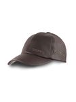 Scippis Brown Leather Baseball Cap for Sports Enthusiasts, Unisex Adjustable