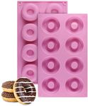 Big Box 8 Cavity Donut 1 pcs 8 Cavity Silicone Mini Donut Pan Muffin Cups Cake Baking Ring Biscuit Mold