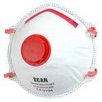 Scan SCAPPEP3MVD FFP3 Premier Valved Disposable Dust Masks Pack of 2