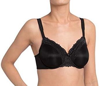 Triumph Ladyform Soft W X Underwired Minimiser Bra Black (0004) 34C CS