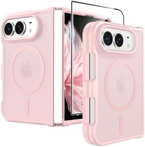 FNTCASE for Phone 2026 Ultra Case/Phone Fold Phone Case Pink Translucent