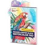 A5 Watercolor Paper 300g / White / 35 Sheets | Aquarelle pad Din A5 by Tritart